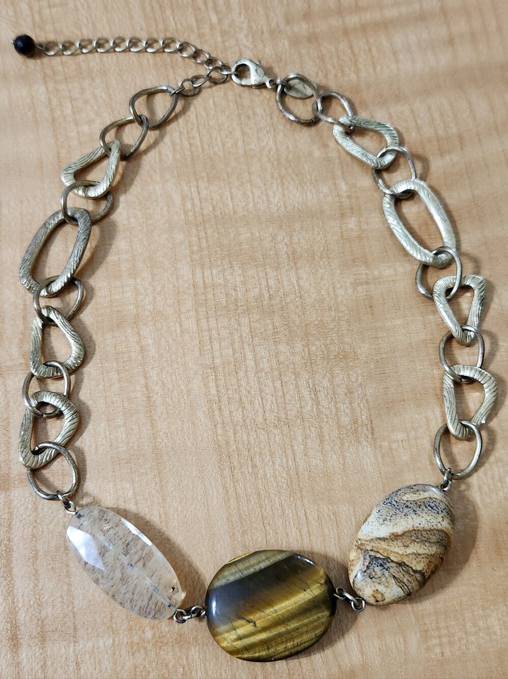 Lia Sophia Necklace and Wooden Beaded Necklace